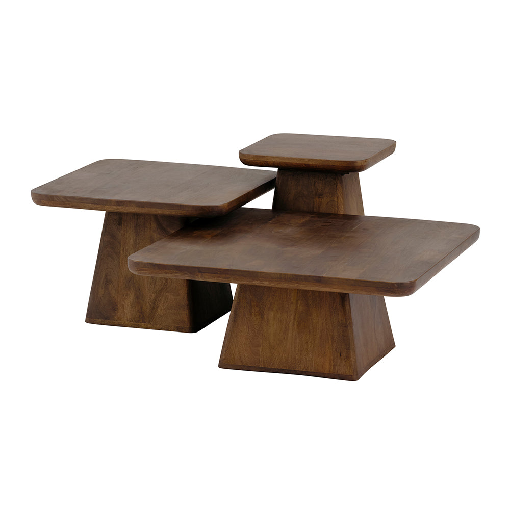 Salontafel 80 cm Mango Brown Walnut